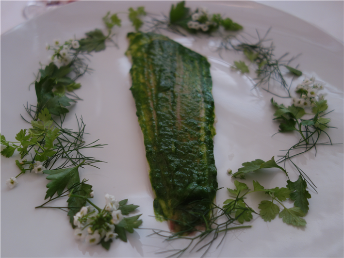 sea bass with herbs